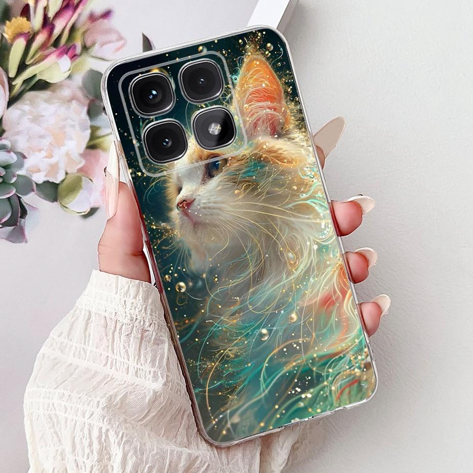 For Xiaomi Mi 14T Pro Case Cute Cat Fashion Painted Cover Soft Silicone Phone Case For Xiaomi 14T Pro Mi14T 5G Back Cover Bumper