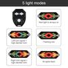 USB Rechargeable Wireless Remote Control Bicycle Tail Light Turn Signal LED Rear Light for Road Mountain Bike Riders