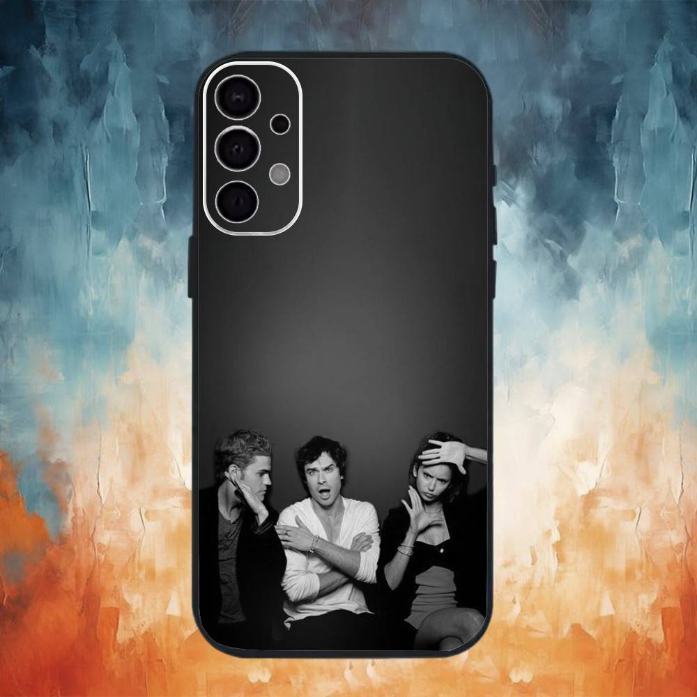 Чехол для телефона V-Дневники вампира для Samsung S25, S24, S21, S22, S23, S30, Ultra, S20, Plus, Fe, Note, 10, 9, 5G Черный