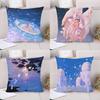 Anime Fantasy Scene Decorative Pillowcase Living Room Office Home Pillowcase Car Ornaments