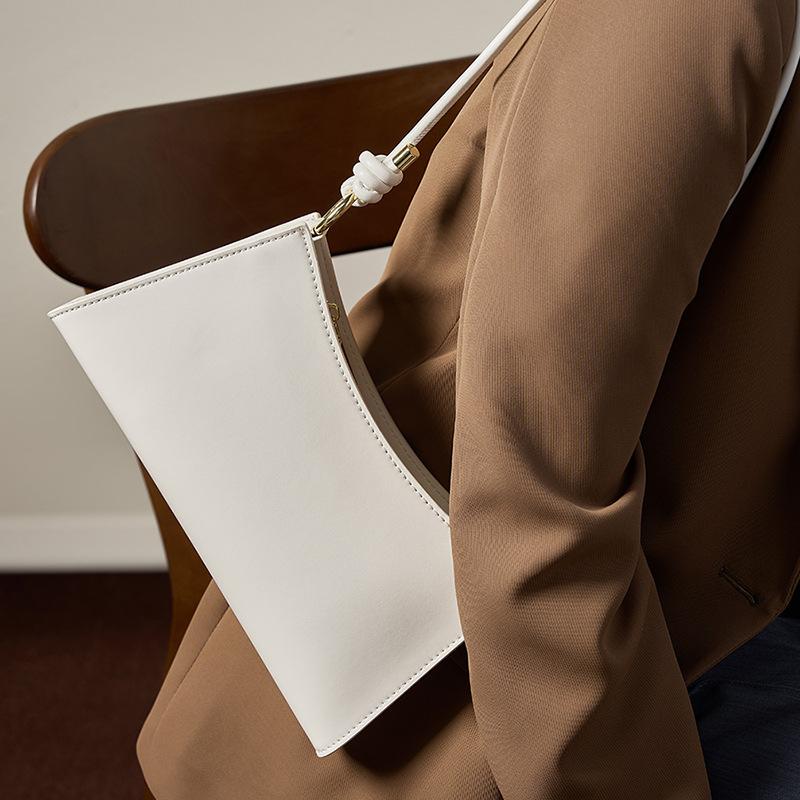 Женская сумка-багет через плечо, кожаные сумки через плечо, роскошная легкая сумка через плечо, новая