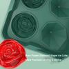 Silicone Ice Cube Mold 4  Rose Flower Diamond Shape Frozen Tray Modeling Making Tool