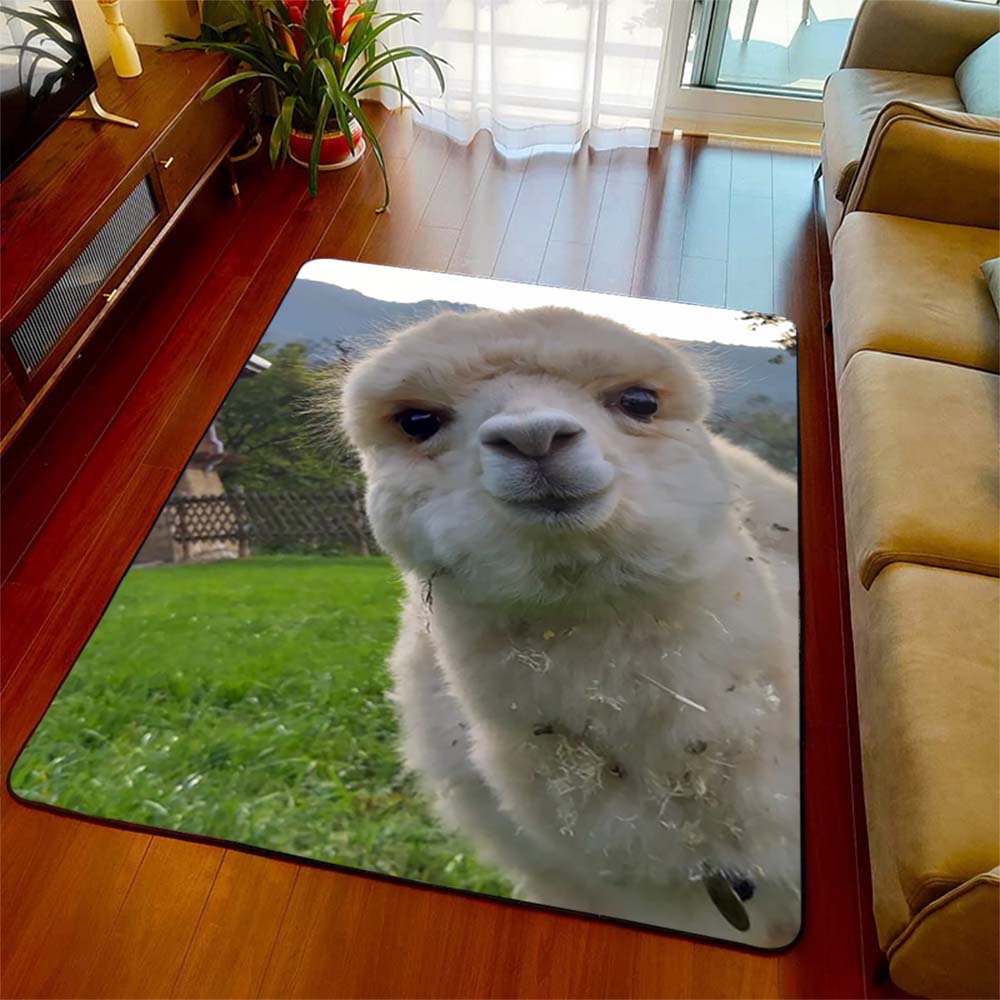 Ковер из альпаки с 3D принтом, украшение в виде животных, коврик, забавный коврик на день рождения для друга, гостиная, спальня, детская комната, коврики, коврик для домашнего декора