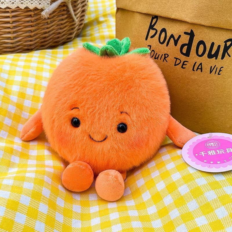 Cute Fruit Bean Bag Plush Toy Durian Cantaloupe Event Wedding Throw Persimmon Children's Doll