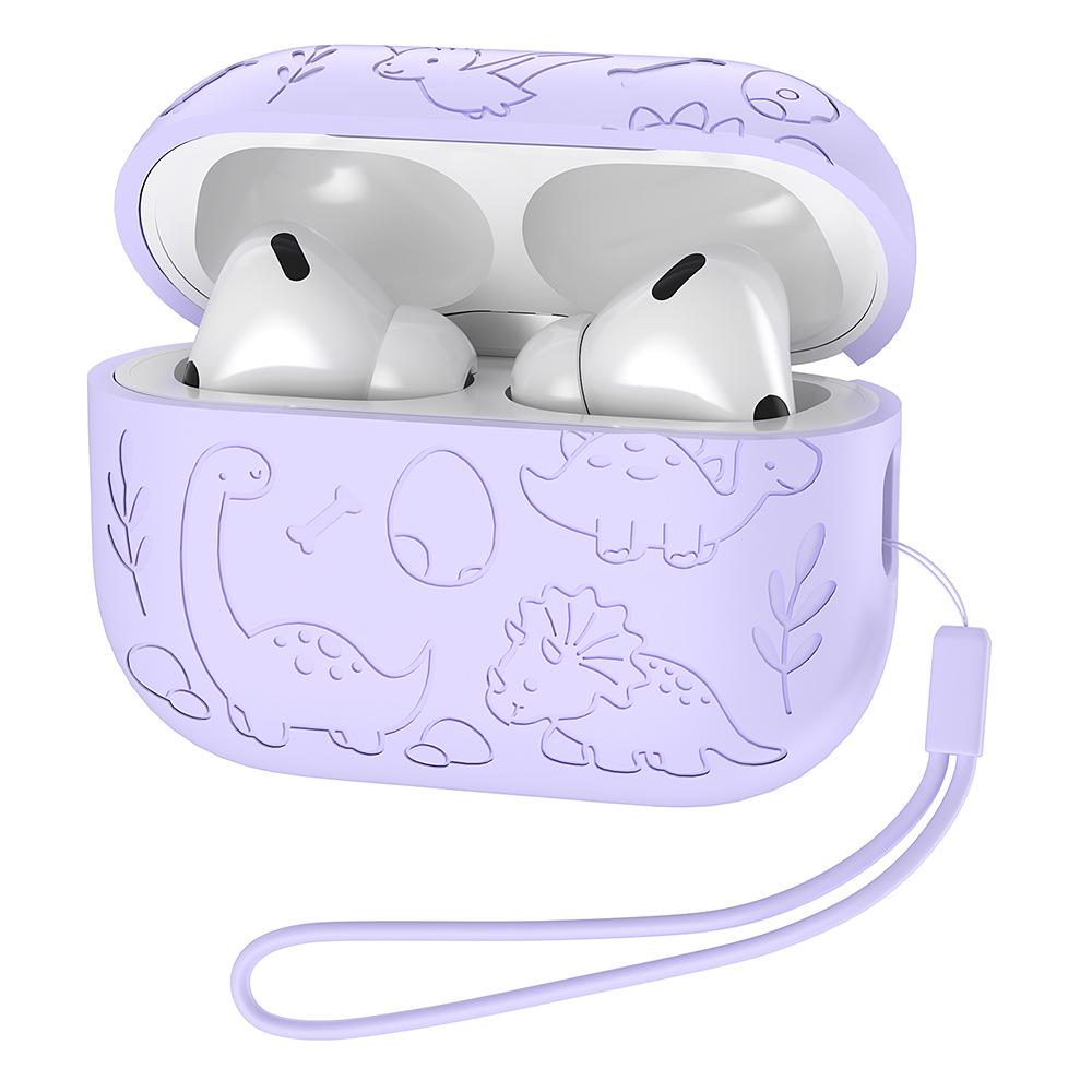 Защитный силиконовый чехол для AirPods 4-го поколения - Однотонный, Милый, Мягкий чехол для AirPods Pro 3