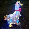 Square Shape Cartoon Animal Balloon With Wheels Luminous Balloon  Birthday Decoration