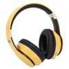 Наголовная беспроводная Bluetooth-гарнитура Складные стерео спортивные наушники Поддержка режима радио(желтый )