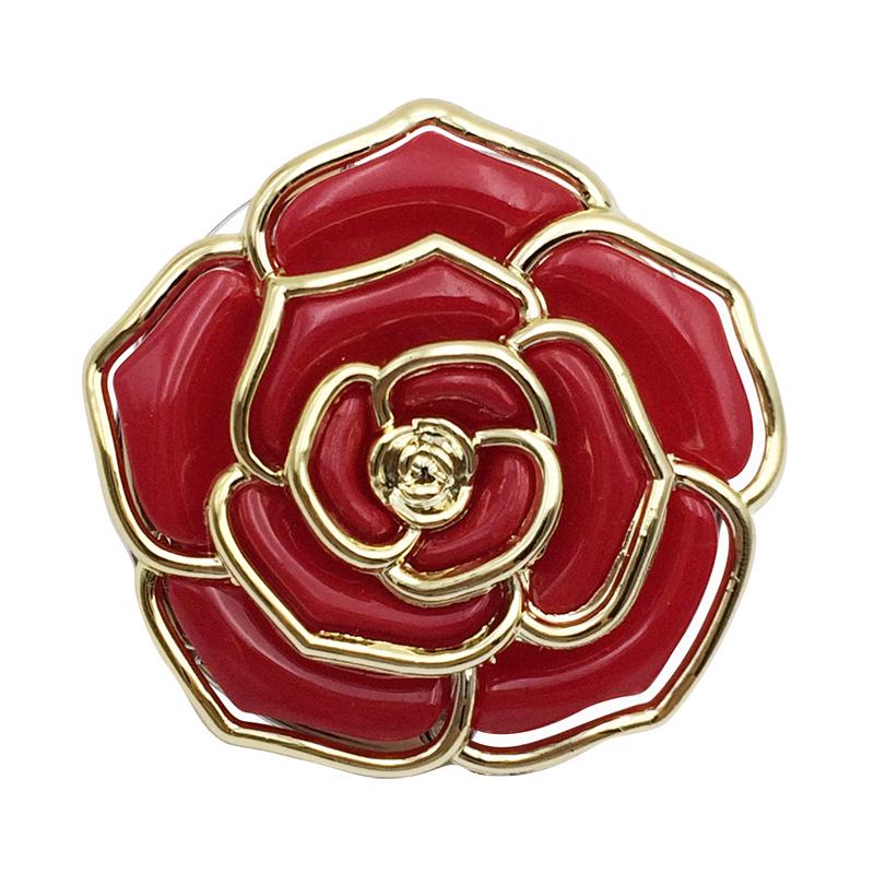 Foldable Rose Flower Handbag Hanger: Metal & Plastic Hook for Table Edge and Christmas Stocking.