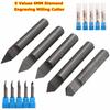 6 мм ЧПУ Мрамор Гранит Алмазная Гравировальная Фреза Плоское Дно Гравировальные Фрезы Новая Гравировка Фрезерование 5 Значений Фреза
