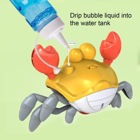 Машина для выдувания пузырей Walking Crab Bubble Machine со светодиодной подсветкой и музыкой