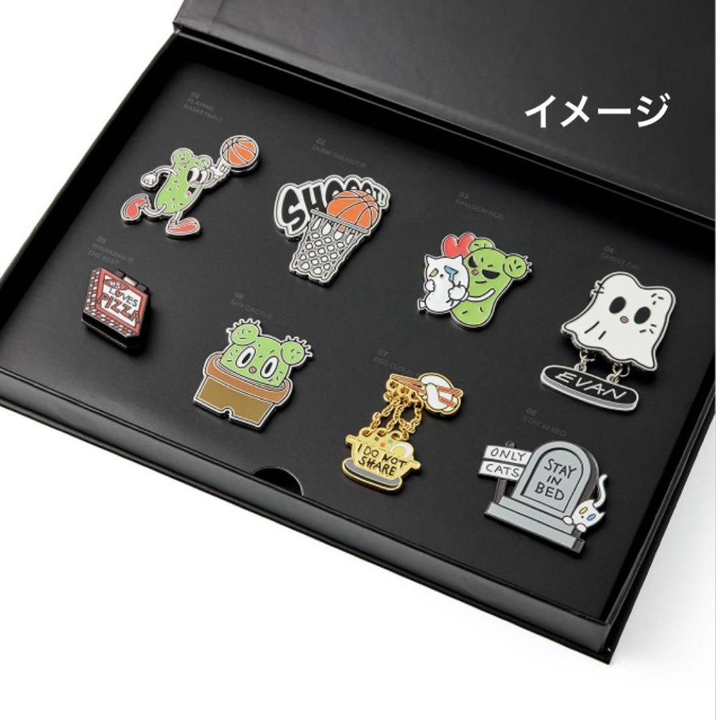 [Б/У] ENHYPEN Artist Made Хисын Значок с Бонусным Постером-Торговой Картой