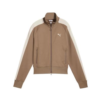 Удобная повседневная куртка с длинным рукавом Color Block, женские куртки, коричневый цвет 631965-93