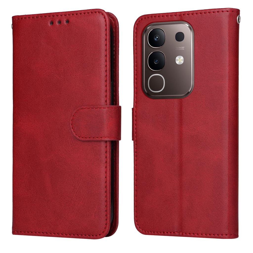 For Vivo Y29 4G Case Wallet PU Leather Folio Flip Phone Cover