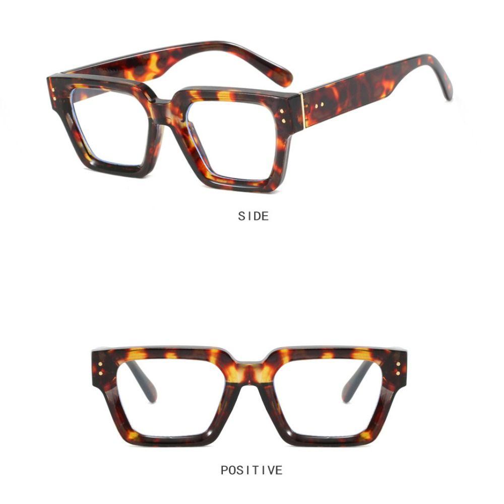 Irregular Square Frame Sunglasses Rice Nail UV400 Multicolor Lenses Eyewear Lightweight Leopard Print UV400 Sun Glasses Outdoor