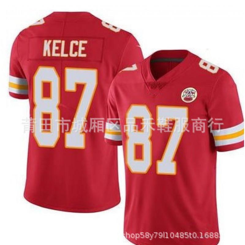 Mens Kansas City Chiefs NFL Football Jersey 8 Hopkins Embroidered Game Shirt Cotton Sportswear Fan Wear