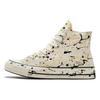 Chuck 70 High Archive Paint Splatter - Egret Unisex Sneakers Cream Black Amarillo A01170C