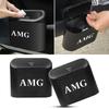 Car Vehicle Case Storage Box Black ABS Square Pressing Trash Can For Mercedes Benz AMG W204 W205 W212 W213 W222 X153 W176 W177 Keychain Accessory