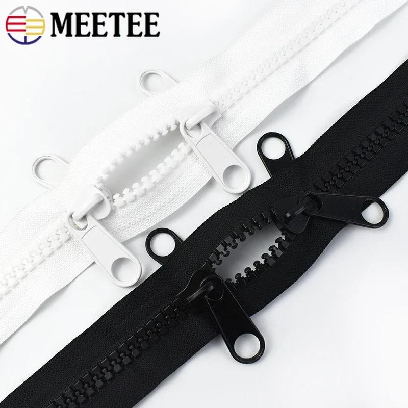 1/2/3/4/5/6 Метров Молния из Смолы №10 с Двумя Бегунками Застежка-Молния Закрытого Типа Длинные Большие Молнии для Палаток на Открытом Воздухе Швейные Аксессуары