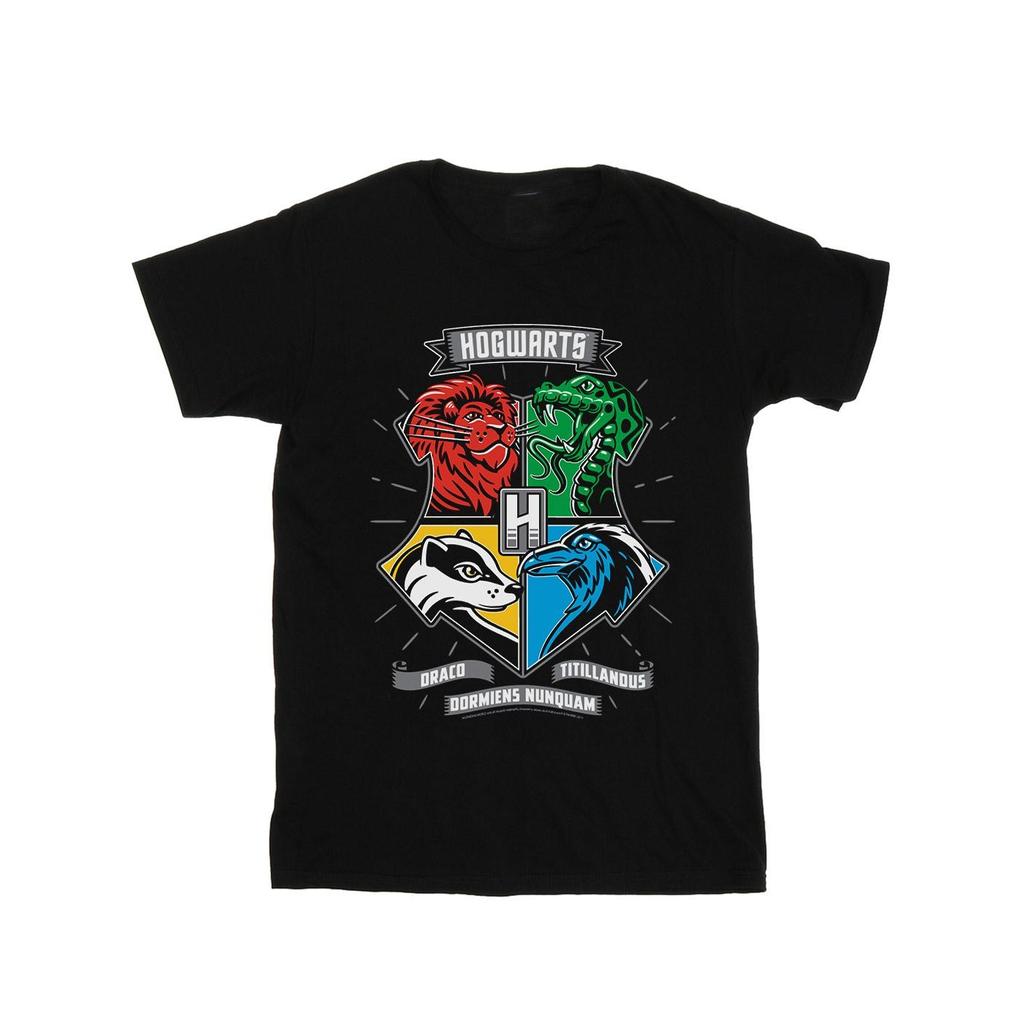 Harry Potter Mens Hogwarts Toon Crest T-Shirt