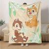 1 шт., Очаровательное одеяло Chip 'n Dale, Идеально подходит для домашнего декора, Покрывало на диван, Для использования на улице, Путешествий, Кемпинга, Автомобиля, Пляжа, Офисного сна