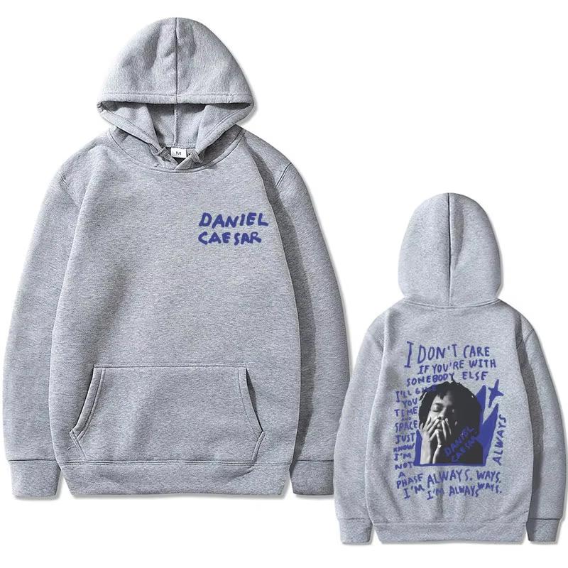 2026 Горячая Распродажа Худи с Принтом Daniel Caesar Never Enough Always для Мужчин и Женщин Харадзюку Винтажная Толстовка с Принтом Модная Уличная Одежда для Повседневных Образов