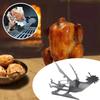 Мотоциклетный держатель для курицы из нержавеющей стали, вертикальная решетка для запекания индейки на гриле BBQ, для кемпинга на открытом воздухе, выпечки, гриля, духовки, коптильни, приготовления пищи