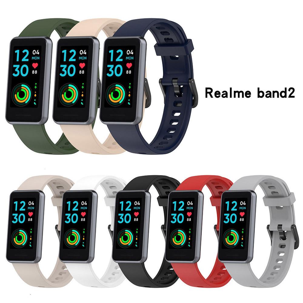 Силиконовый ремешок для смарт-браслета Realme Band 2, ремешок для часов