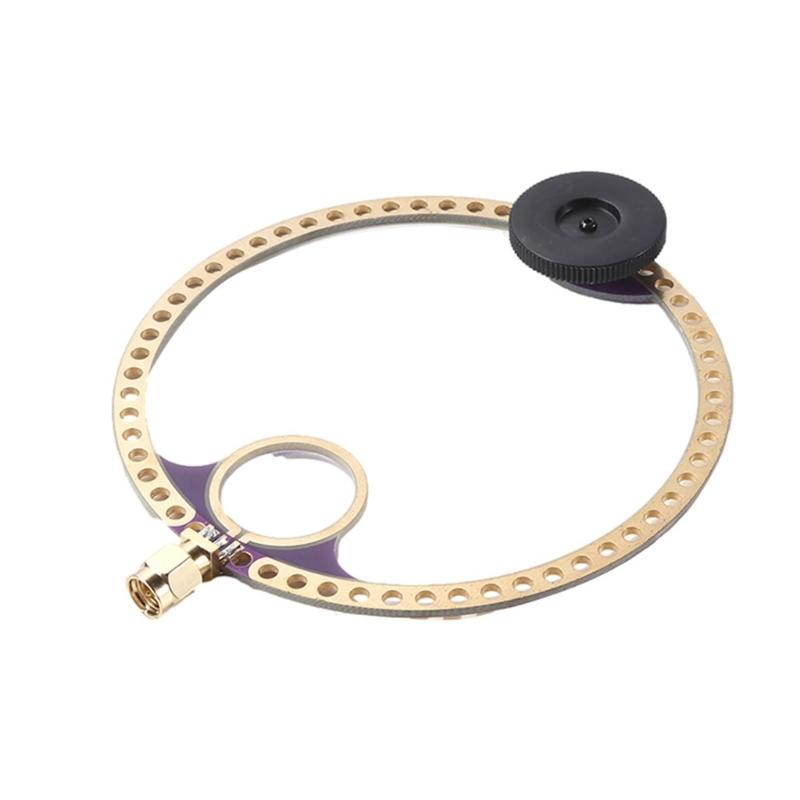 Double Band UHF/VHF Mini Circular Antennaes Set 10cm/5.0cm Diameter SMA Male Connector for DSP DSP2 Radio Receivers