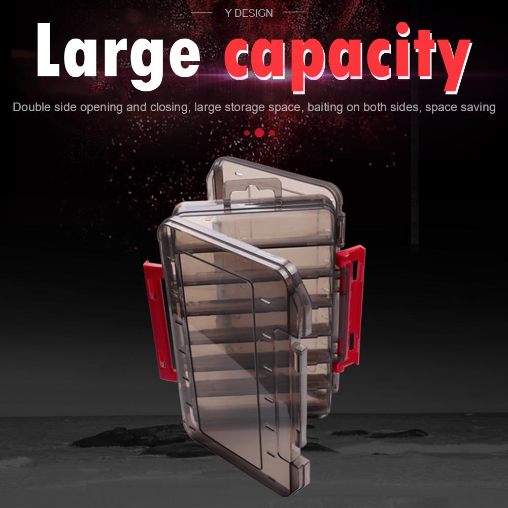 MY# Fishing Lure Box Double Side Artificial Bait Case Organizer Lure Fishing Tac