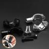 2PCS Motorcycle Accessories Black Silver Mirror Mount Clamp Rear View Mirror Holder Size 22mm 10mm 8mm 10mm 25mm