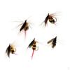 5Pcs Bumble Bee Nymph Trout Fly Fishing Hook Baits Dry
