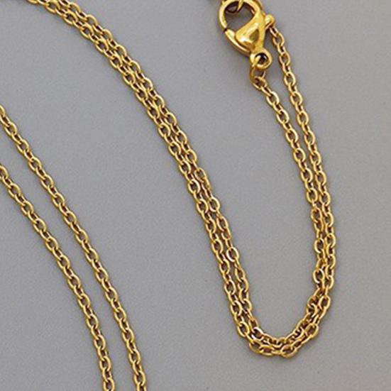 Ожерелье удачи с квадратным кулоном, регулируемая цепочка, гальванизированная титановая сталь, повседневные дорожные украшения на шею