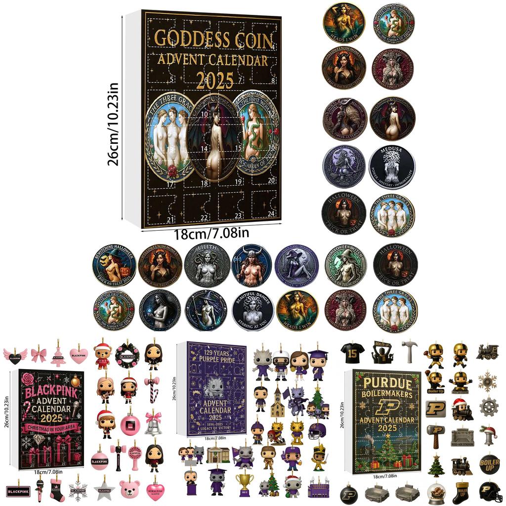 Stray Kids Christmas Advent Calendar With 24 Acrylic Decorations For Holiday Gift Giving