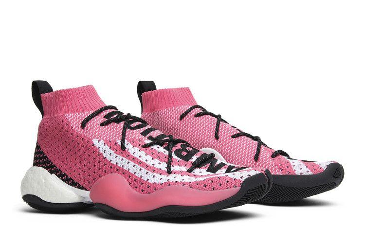 Мужские кроссовки adidas Crazy BYW LVL X Pharrell Ambition Розовый Меловой Розовый/Белый/Черный