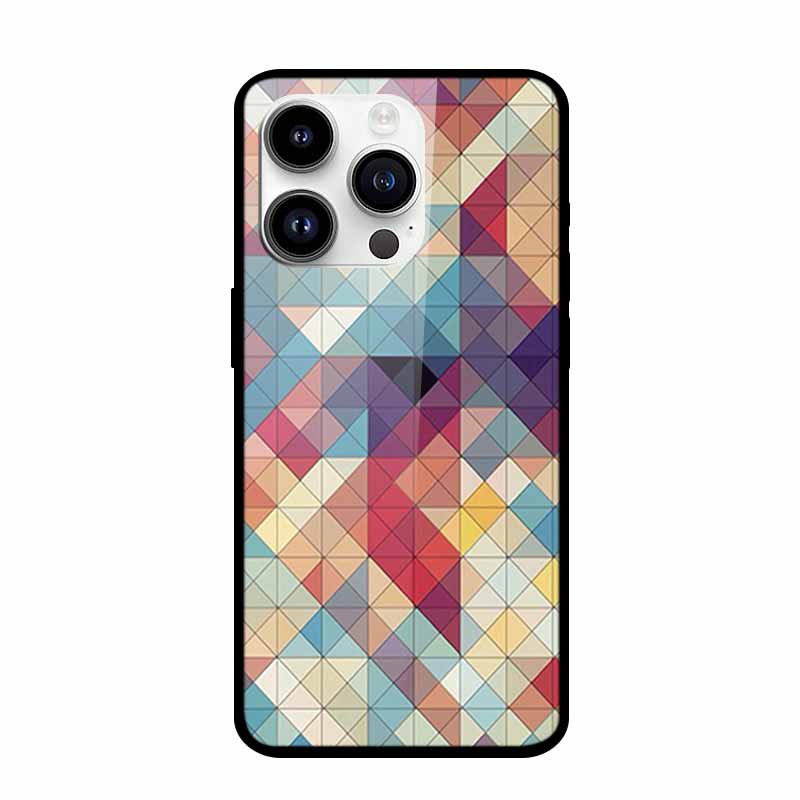 Закаленное Стекло Чехол Для iPhone 15 Pro Max Жесткое Стекло Задняя Крышка Для iPhone 15 Plus iPhone15 Чехлы Для Телефона Бампер Цветная Оболочка