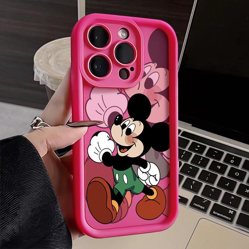 Чехол для мобильного телефона Ghost Mickey iPhone17Promax лестница подходит для Apple 16promax всесторонний Tianyan 15 наборов.