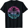 Palm Tree Retro Sunset Summer Beach Vintage Tropical Graphic Men Women T-Shirt