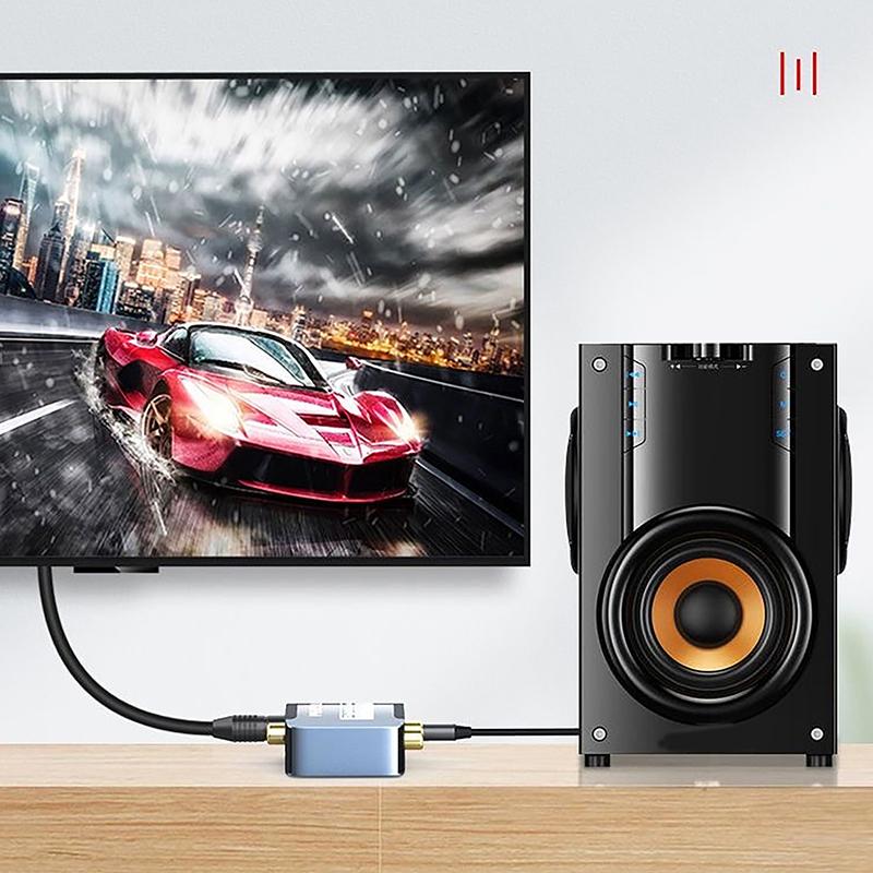 Digital To Analog Converter Dac Audio Optical Toslink Spdif Coaxial Input To L/R 3.5Mm Rca Jack Headphone Amplifier Output