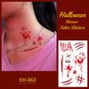 Waterproof Cross Pattern Halloween Scary Scar Tattoo Stickers for Face and Arms