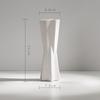 Modern White Ceramic Vase for Small Fresh or Dry Flowers - Dining Table & Living Room Decor