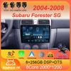 For Subaru Forester SG 2004 - 2008 Car Radio Android 14 Carplay Navigation GPS Multimedia Player 5GWiFi+4G Stereo 2 DIN BT Auto
