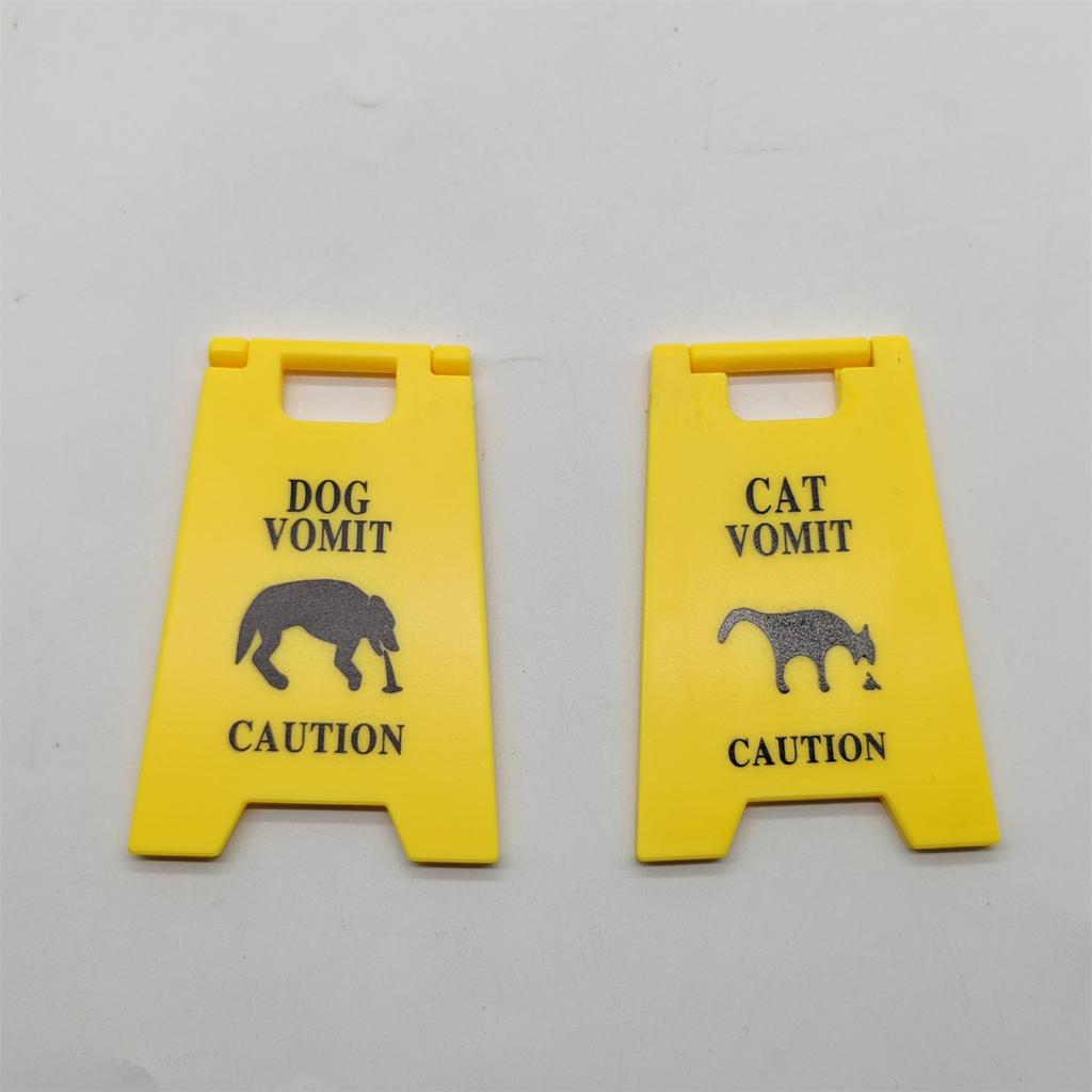 Юмористическая табличка «Кошачья рвота» Украшение для стола Табличка «Рвота собаки» Идеально для владельцев домашних животных и ветеринарных клиник Декор с кошачьим юмором
