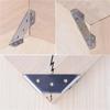 100 Pcs Corner Braces Joint Stainless Steel Angle Code Corner Bracket Trapeziform Angle Code Shelf Support Fastener With Screw