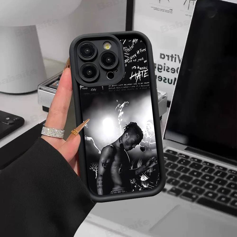 Rapper X-XXXTentacionS Phone Case For IPhone 17 16 E 15 14 13 12 11 Pro Max Plus Back Cover