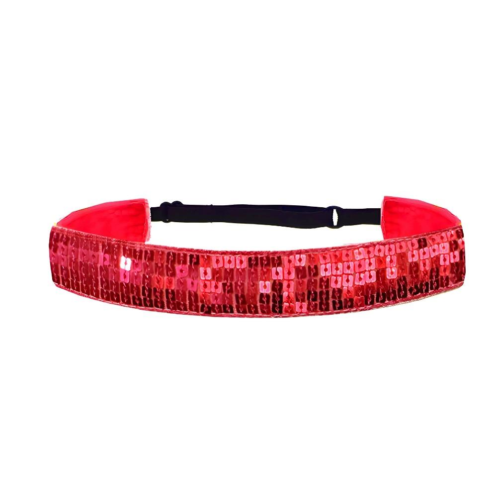 1 PC. Available in Multiple Colors. Ladies' Headband. Sequin Headband. Suitable for Sports and Yoga. Anti-slip. Adjustable. Elas