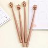 1pcs Coffee Bear Shake Gel Pen 0.5mm Ballpoint Black Color Ink for Writing Office School Supplies