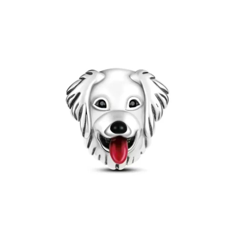 Серебро 925 пробы Подвеска в виде когтя собаки Браслет Шарм Талисман для мужчин женщин Подарок на день рождения Животное Ювелирные изделия Тигр Обезьяна Слон Еж