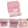Hello Kitty Leopard Unicorn Melody Pattern Three Layer Drawer Style Storage Box For Desk Organization