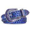 Amazon Fashion Мужские и женские ремни Панк-стиль Рок-тренд Поток заклепка инкрустированный стразами Широкий ремень Женский универсальный ремень для джинсов