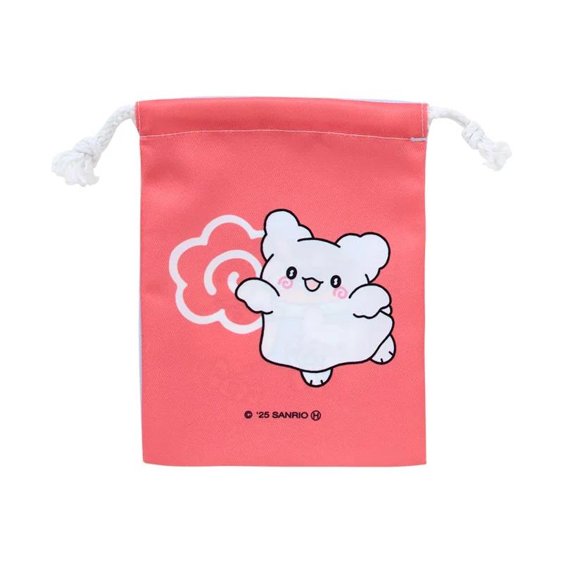 Sanrio ХАНАМАРУОБАКЕ Набор из 3 мешочков на шнурке (Пастельные Сладости Поп) Япония НОВИНКА